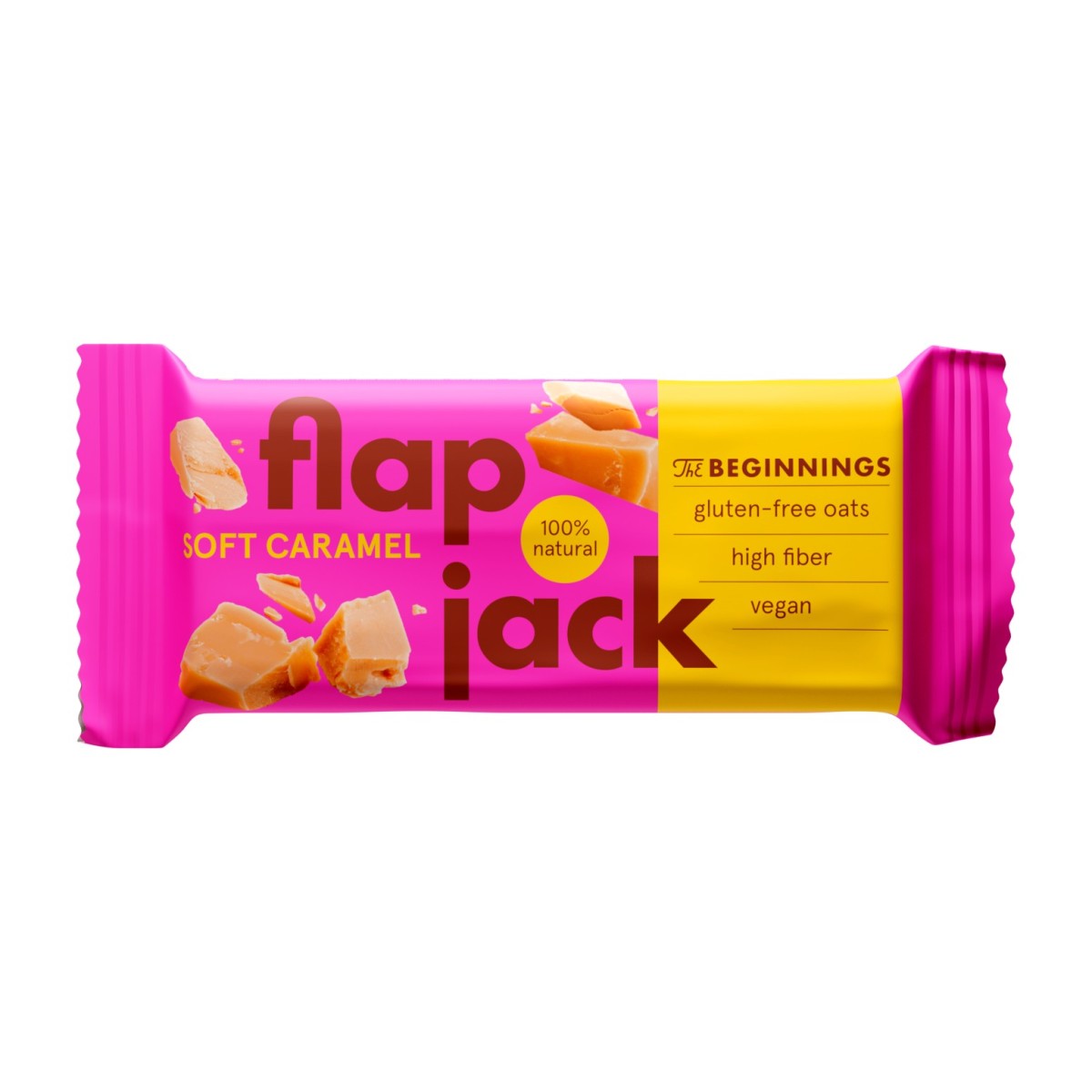 Овесен бар флапджак The Beginnings Flapjack Карамел, 60 гр.