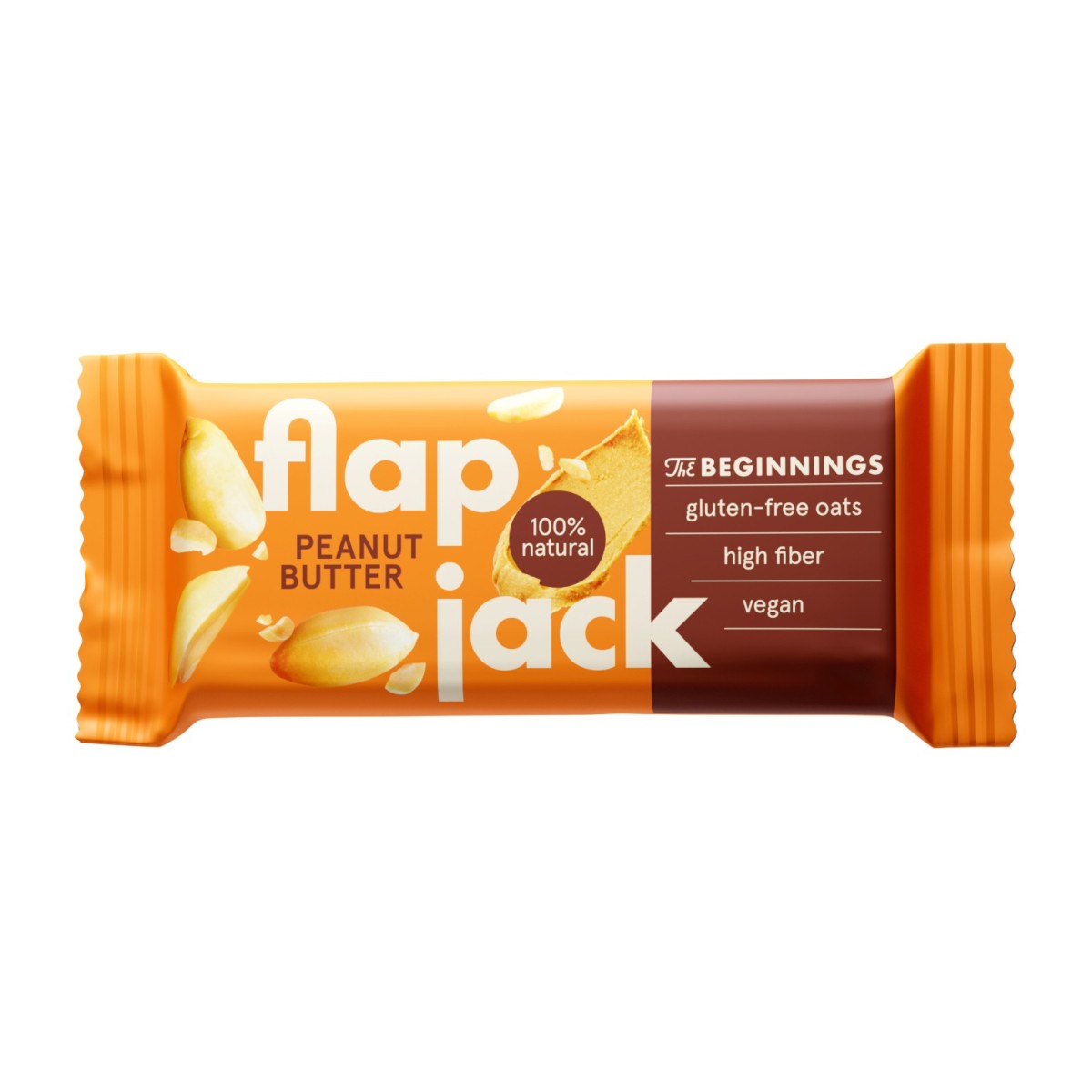 Овесен бар флапджак The Beginnings Flapjack Фъстъчено масло, 60 гр.