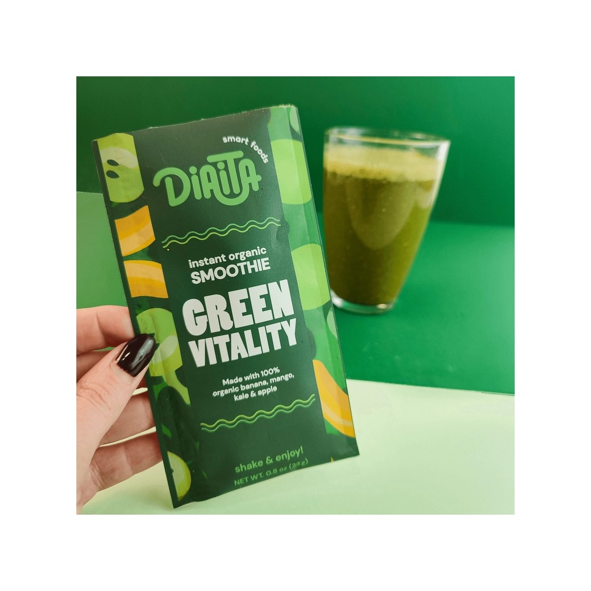 Лиофилизирано органично смути DIAITA, Green Vitality