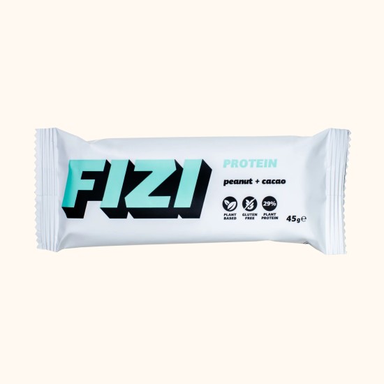 Протеинов бар FIZI, Фъстъци с какао, 40 гр.