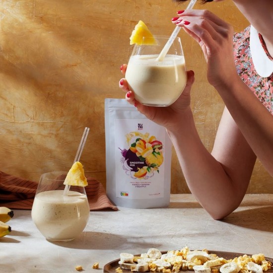 Лиофилизиран микс за смути NUTRIBOOM Tropical - банан, манго, ананас 2