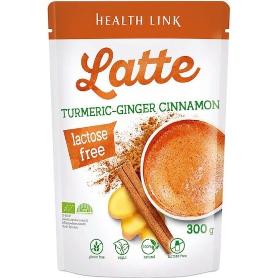 Био лате с куркума, джинджифил и канела Health Link, 300 гр.