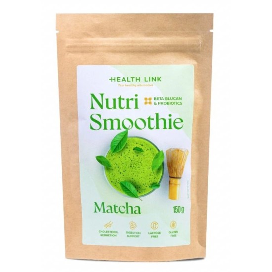 Био лате Oat Nutri Smoothie с матча Health Link, 150 гр.