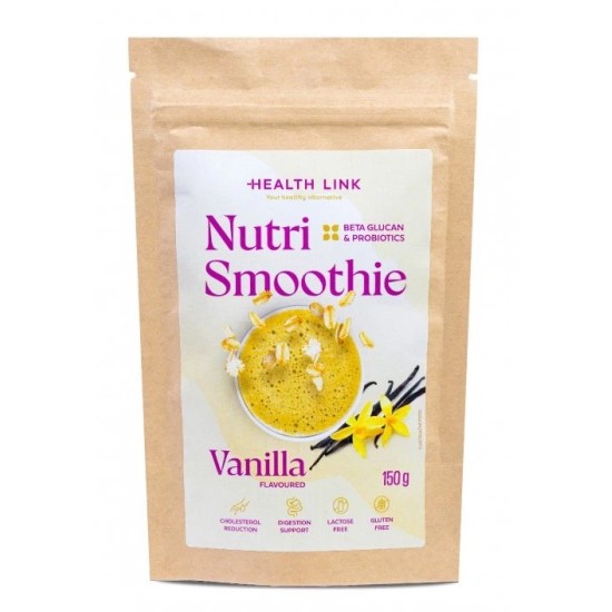 Био лате Oat Nutri Smoothie с натурален ванилов аромат Health Link, 150 гр.
