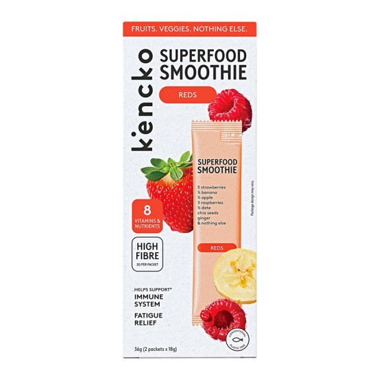 Лиофилизирано смути Kencko Superfood Smoothie Reds, 2 бр. 