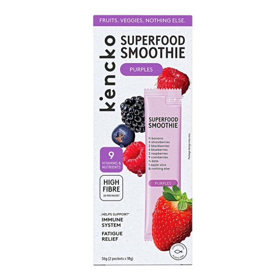 Лиофилизирано смути Kencko Superfood Smoothie Purples, 2 бр. 