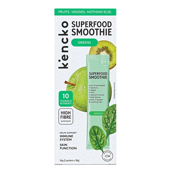 Лиофилизирано смути Kencko Superfood Smoothie Greens, 2 бр. 