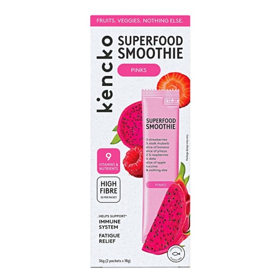 Лиофилизирано смути Kencko Superfood Smoothie Pinks, 2 бр. 