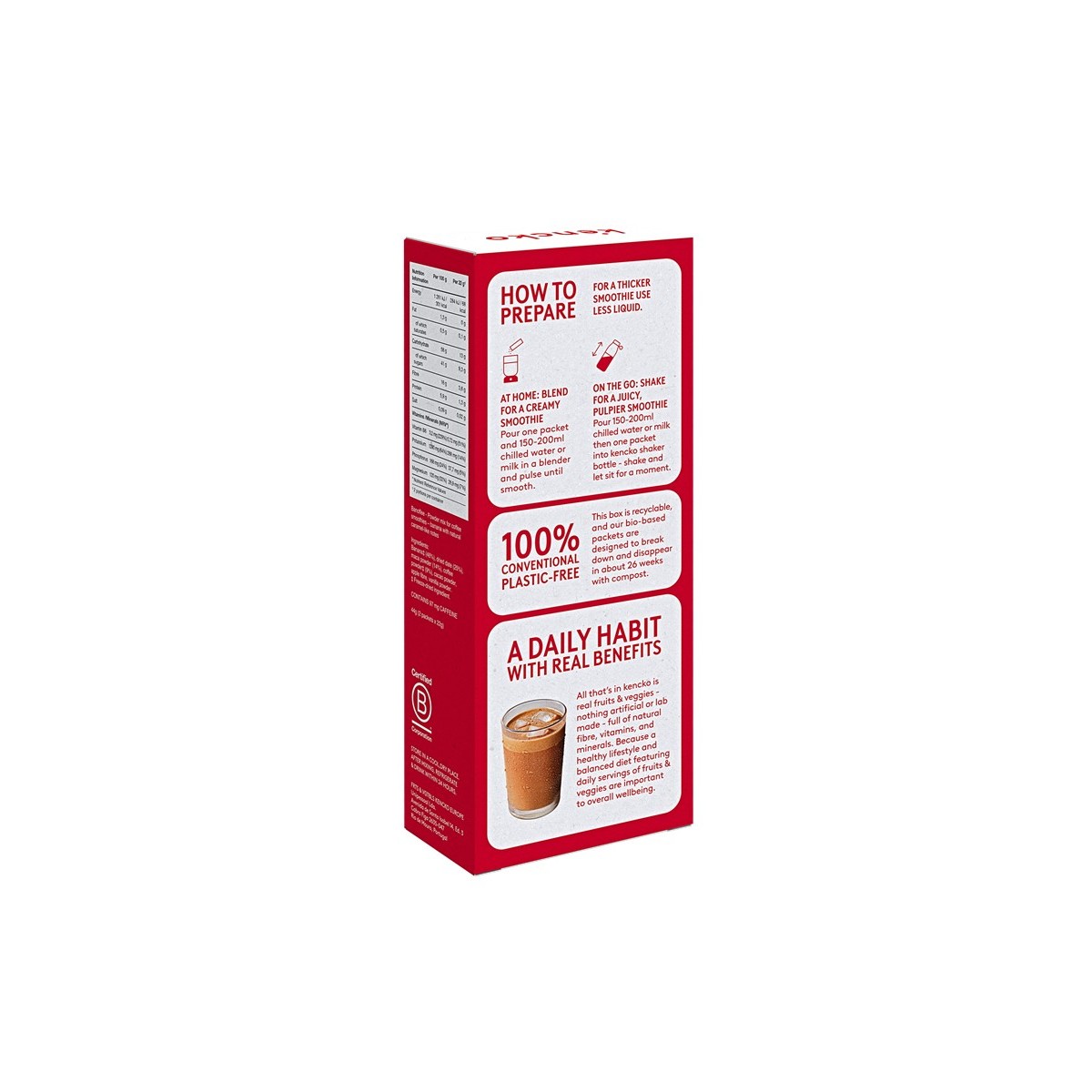 Лиофилизирано смути Kencko Coffee Smoothie Banoffee, 2 бр. 