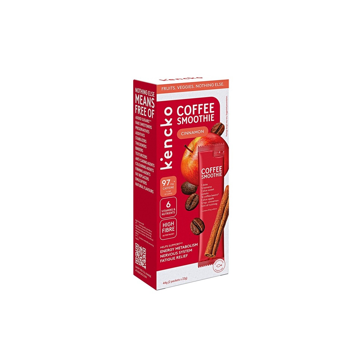Лиофилизирано смути Kencko Coffee Smoothie Cinnamon, 2 бр. 