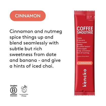 Лиофилизирано смути Kencko Coffee Smoothie Cinnamon, 2 бр. 