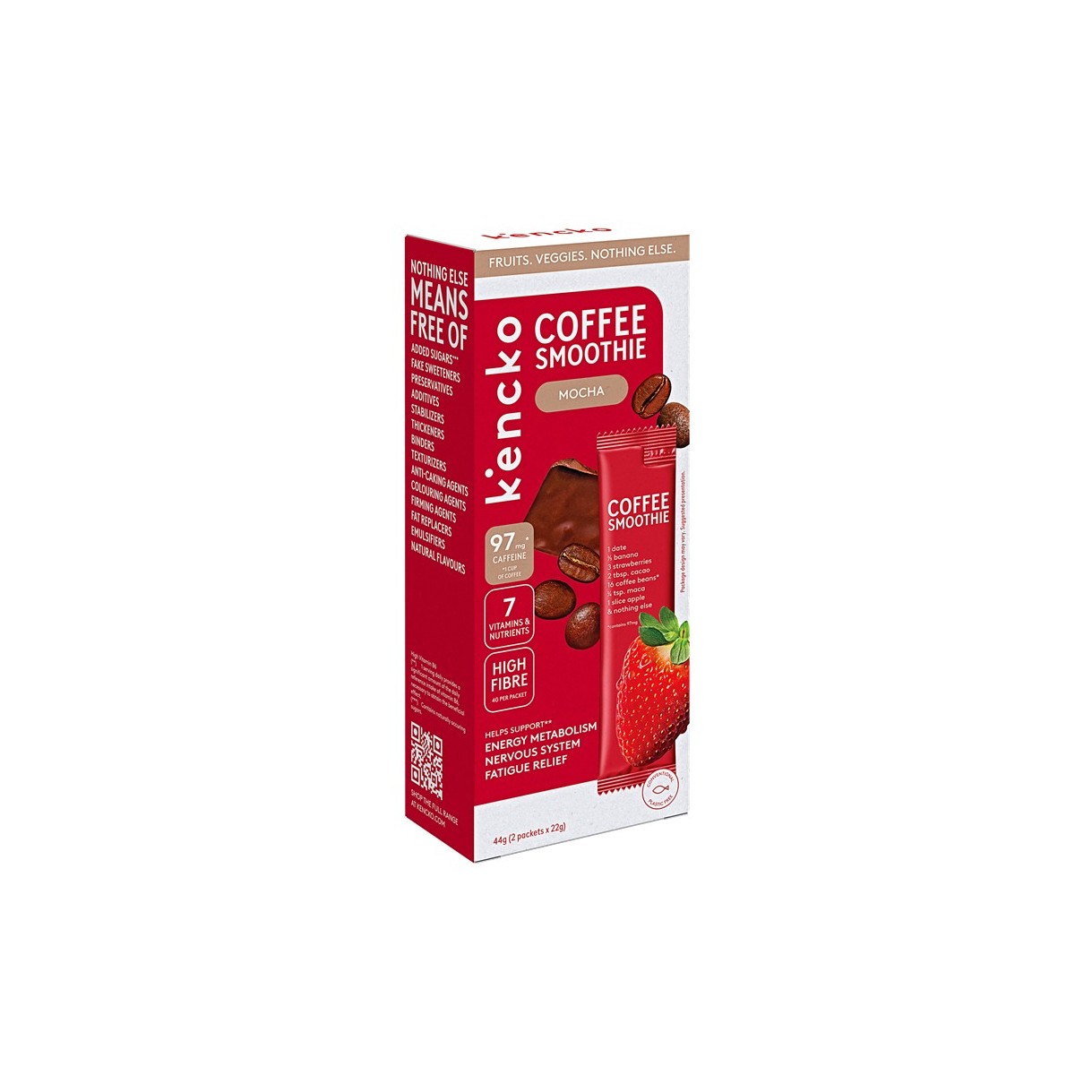 Лиофилизирано смути Kencko Coffee Smoothie Mocha, 2 бр. 