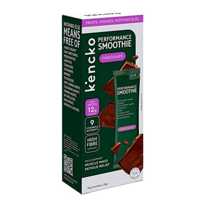 Лиофилизирано смути Kencko Performance Smoothie Chocolate, 2 бр. 