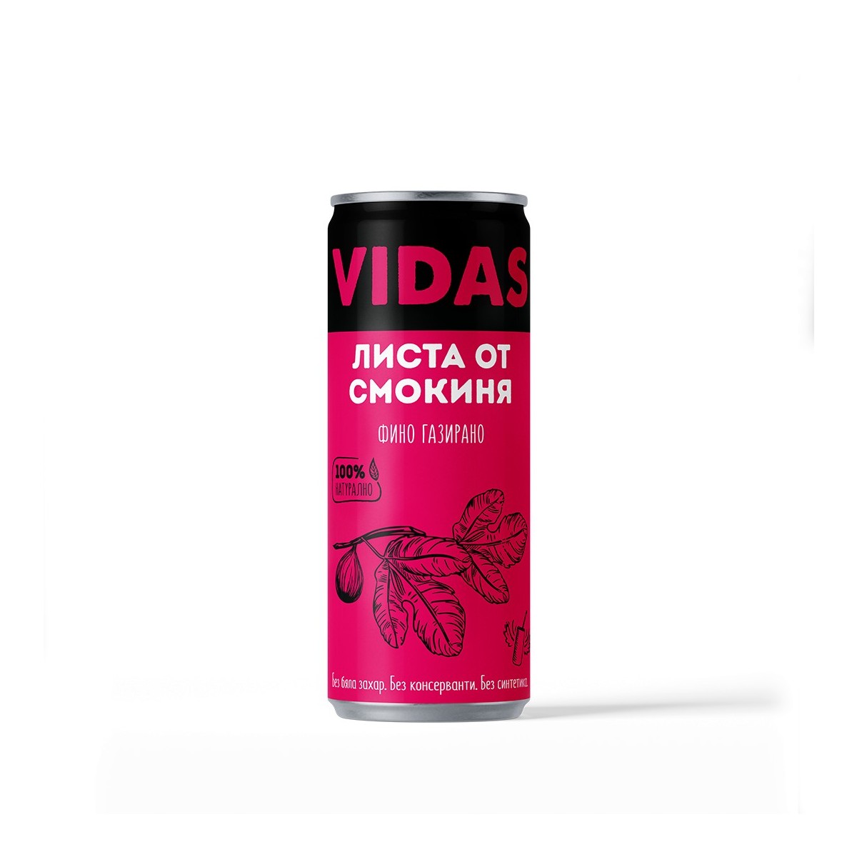 Фино газирана напитка VIDAS Листа от смокиня, без захар, 250ml. 