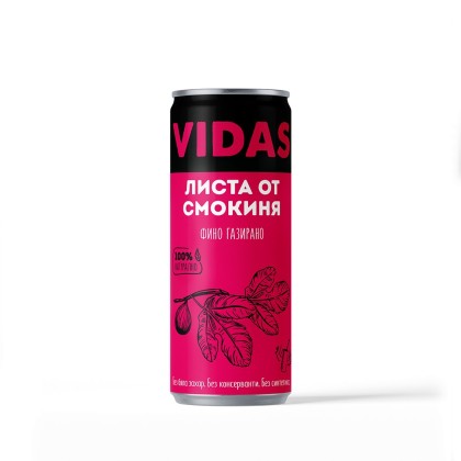 Фино газирана напитка VIDAS Листа от смокиня, без захар, 250ml. 
