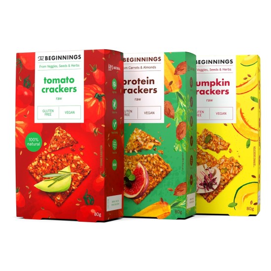 Стартов пакет The Beginnings Raw Crackers, 3 бр