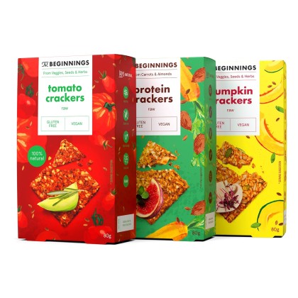 Стартов пакет The Beginnings Raw Crackers, 3 бр