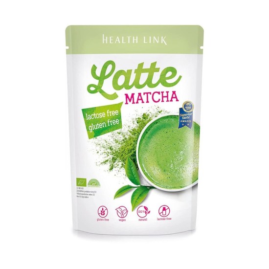 Био лате с матча на прах Health Link, 300 гр.