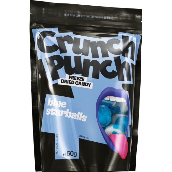 Лиофилизирани бонбони Crunch Punch BLUE STARBALLS,50 гр