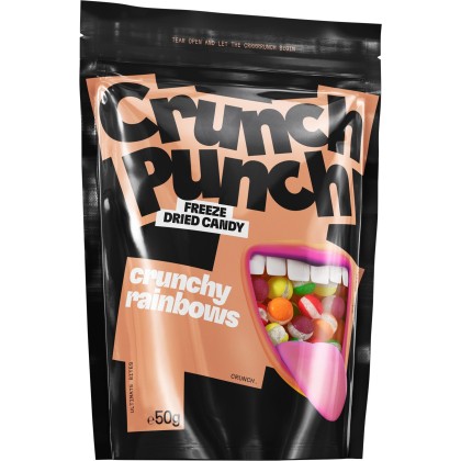 Лиофилизирани бонбони Crunch Punch CRUNCY RAINBOWS, 50 гр