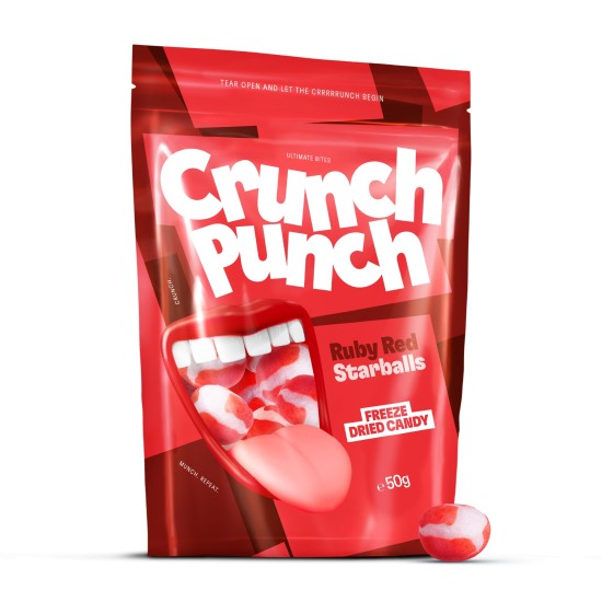 Лиофилизирани бонбони RUBY RED STARBALLS,50 гр