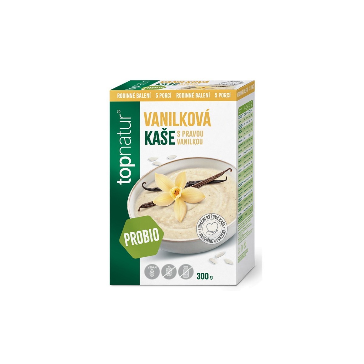 TOPNATUR Пробио пудинг Ванилия XXL, 300 гр