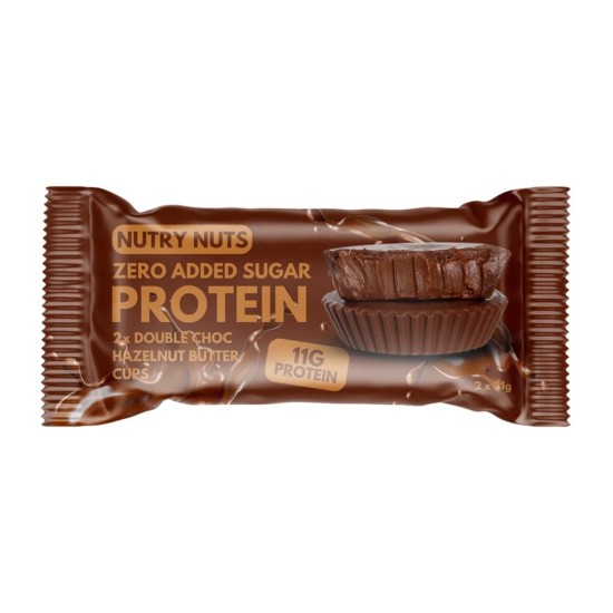 TOPNATUR Протеинови купички с двоен шоколад и лешников крем, 2 × 21 g