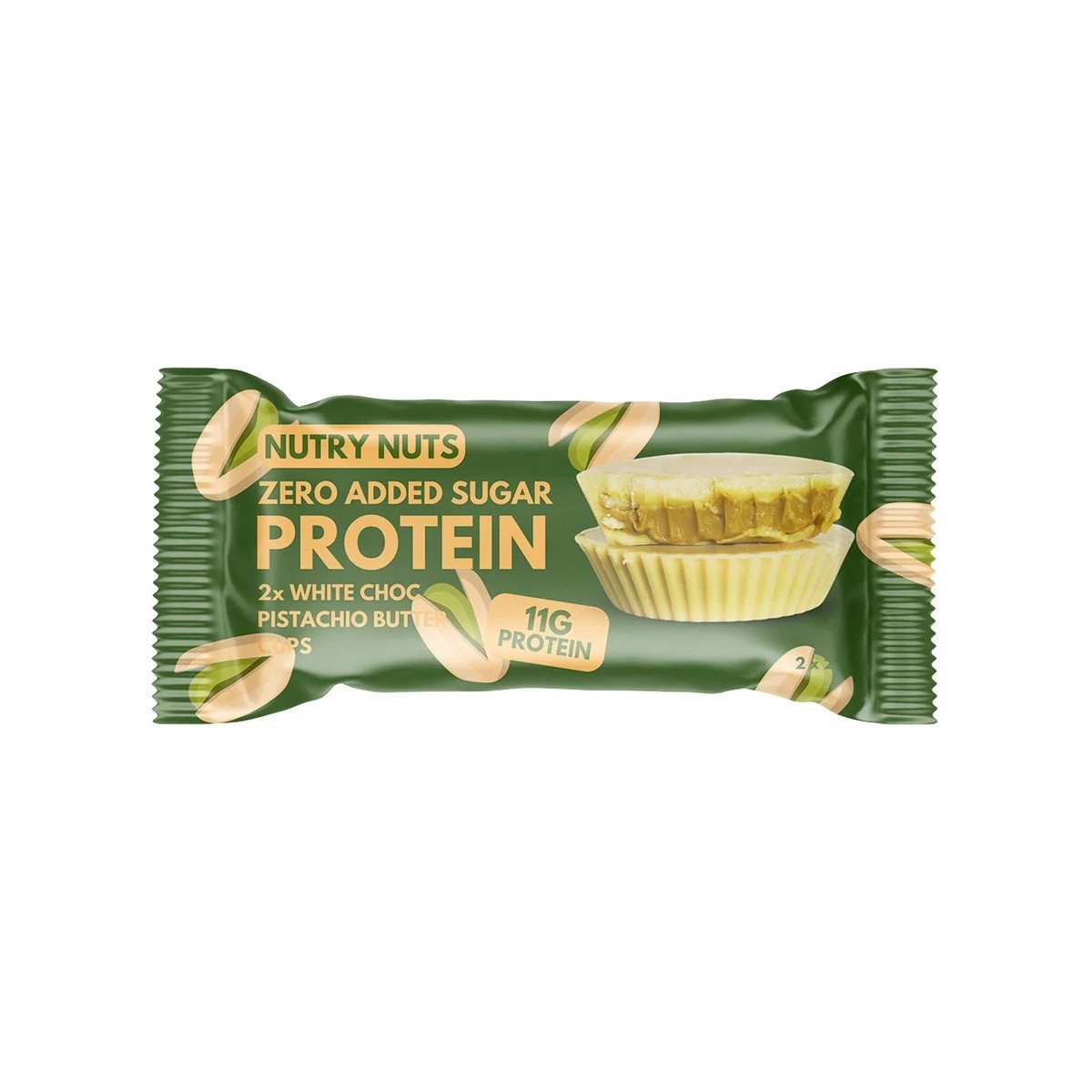 TOPNATUR Протеинови купички с бял шоколад и крем от шамфъстък 2x21 г