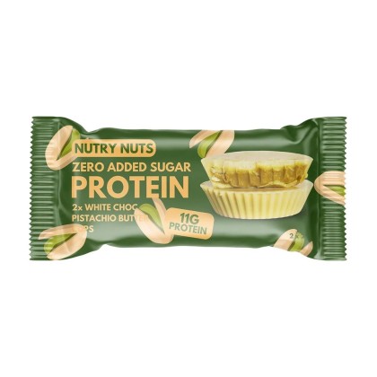 TOPNATUR Протеинови купички с бял шоколад и крем от шамфъстък 2x21 г