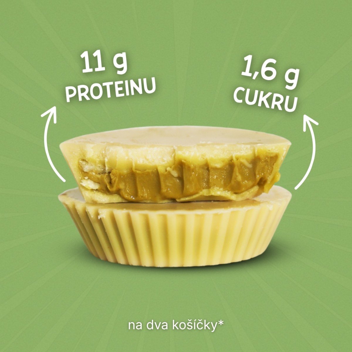 TOPNATUR Протеинови купички с бял шоколад и крем от шамфъстък 2x21 г